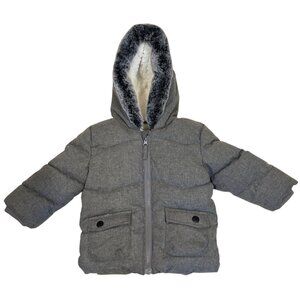 Rokka & Rolla Hooded Baby Boys Padded Jacket Size 6-9 Month NEW!